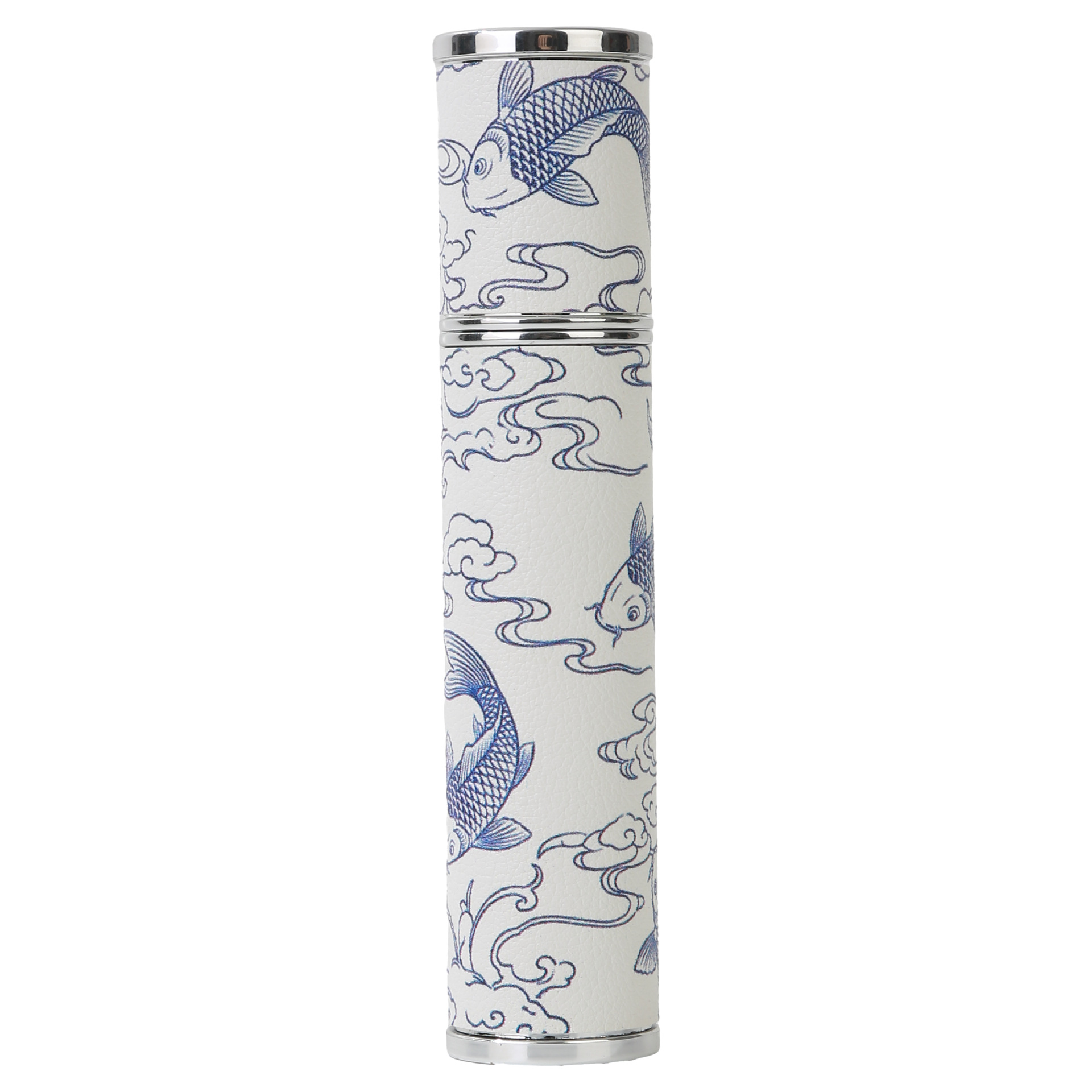 Style carpe koi bleue et blanche