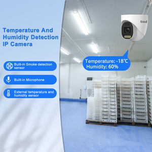 JideTech 8MP 5X ZoomFull rilevamento di temperatura e umidità POE Dome IP Camera costruito nel sensore di rilevamento del fumo IP66 - Product Image 4