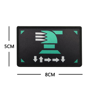 Địa Ngục thợ lặn 2 trò chơi hàng hóa 3D sắt-on cảm thấy thêu các bản vá lỗi với sequins PVC PU cho mũ và may mặc - Product Image 2