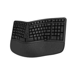 2.4G+BT Ergonomic <strong>Keyboard</strong> with Wrist Rest Dedicated Multimedia <strong>Function</strong> Keys Split Design <strong>Keyboard</strong> for <strong>Computer</strong> Notebook