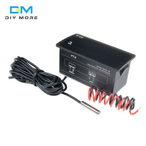 PT-6 -40 ~ 110C termometro digitale per auto misuratore di temperatura del veicolo Monitor AC 220V termometro automobilistico con sensore NTC da 2m