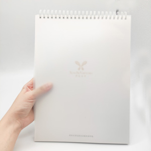 Özelleştirilmiş taşınabilir Spiral Metal halka dizüstü şeffaf su geçirmez PVC bağlayıcı karton Kraft kağıt ile kuşe kağıt kitap tipi - Product Image 6