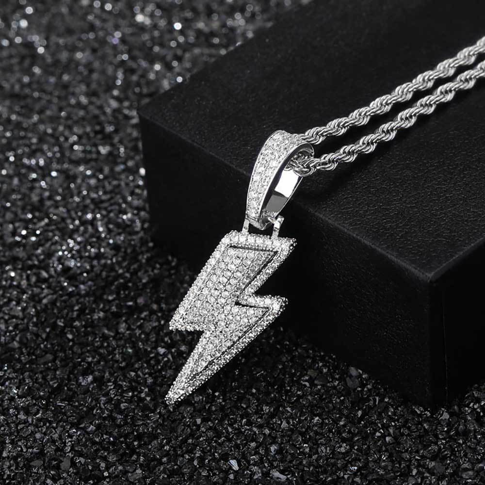 Silver + 24-inch x 3mm twisted chain-Pt132