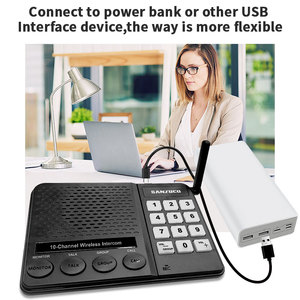 Sistema de intercomunicación extensible para casa de negocios, oficina, sistema de intercomunicación inalámbrico dúplex completo, intercomunicadores inalámbricos