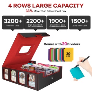 MTG güverte kutusu için 3200 + taşınabilir kılıf kart saklama kutusu 30 MTG/TCG/Magic için renkli bölücüler komutanı ticaret kartı kılıfları - Product Image 3