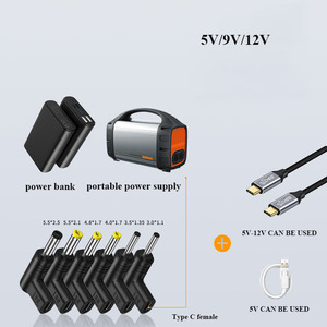 C型母至DC 3.5*1.35毫米/5.5 * 2.1毫米公转换器PD适配器充电连接器5V/9V/12V - Product Image 3