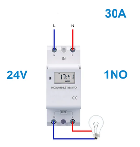 THC30A AC 24V 1NO elettronico settimanale 7 giorni programmabile digitale relè di controllo Timer - Product Image 2