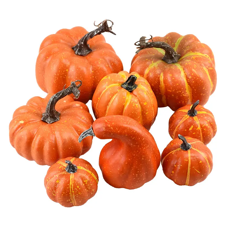 Autumn Harvest Festival Halloween Thanksgiving Day Christmas Decorations Foam Artificial Pumpkin