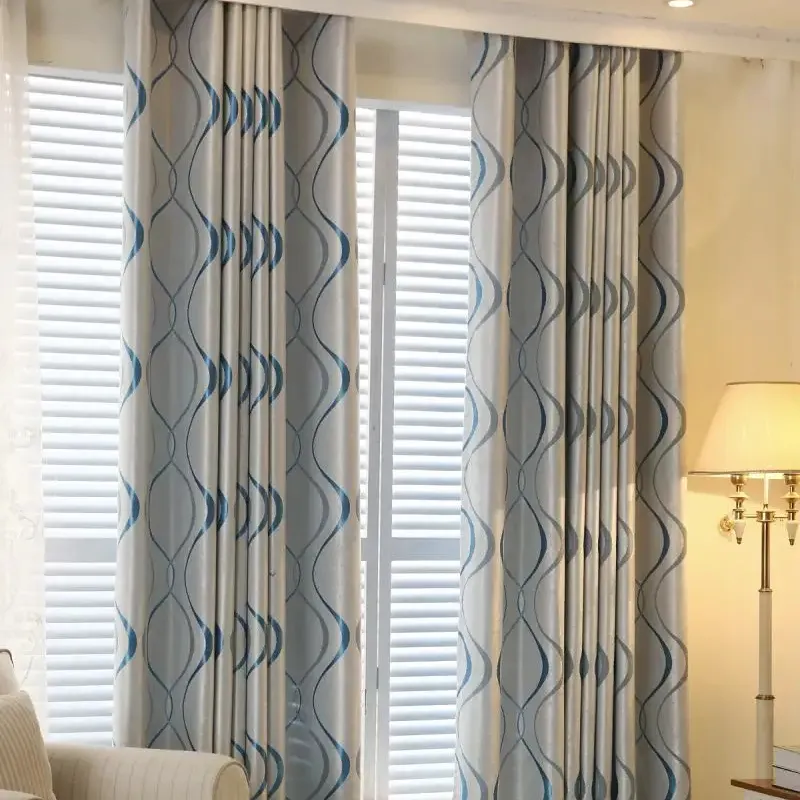 Hot sale luxury design popular jacquard curtain for the bedroom