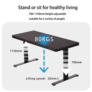 Single Motor Adjustable Modern Glass <strong>Computer</strong> Desk Durable Office Lifting Table Comfortable Storage Standing Desk <strong>Computer</strong> Desk - Product Image 6