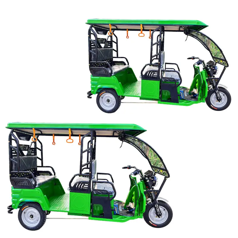 Nueva Llegada Barato Tuk Coche Eléctrico Taxi 8 Pasajeros Triciclo Eléctrico Rickshaw