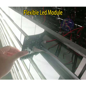 Coperta P1.5 P1.6 P1.8 P1.9 P2 P2.5 P3 P4 Morbida Ha Condotto il Modulo Curvo Flessibile Display A Led Dello Schermo Per Colonna Cilindrica video Dello Schermo - Product Image 2