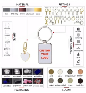 升华定制旋转钥匙扣双面旋转金属钥匙扣 - Product Image 6