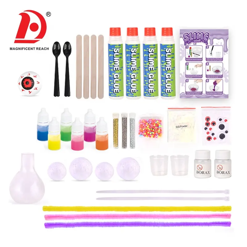 HUADA Hot Sale Günstige Spielteig Mix Spielzeug Set Großhandel Magic DIY Crystal Slime Making Kit für Kinder