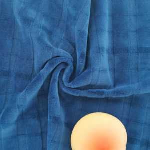 Moquan Bán Buôn Tùy Chỉnh Mô Hình Dập Nổi Đôi Sidex Siêu Mềm Nhung Vải Spandex Vải Dệt Kim - Product Image 2