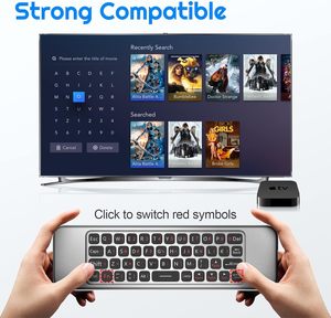 Shugu W3 2.4G Wire Less Voice Air <strong>Mouse</strong> Remote <strong>Controller</strong> Arabic Mini <strong>Keyboard</strong> OEM Factory for Android TV BOX Windows Remote - Product Image 3