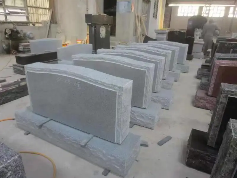 Granite Grave Stone Cemetery Tombstones and Monuments Gravestone for American Market