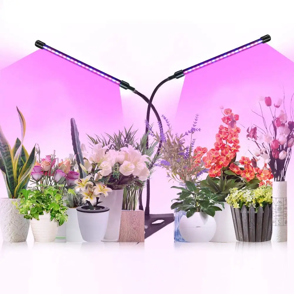 Lampe horticole de croissance LED, 60W, réglable, pour culture de plantes d'intérieur, plantes