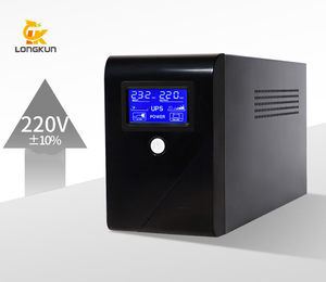 Longkun Line Interactive 1KVA 600W UPS Fuente de alimentación de respaldo para pequeñas empresas Computadora y sistema de seguridad - Product Image 4