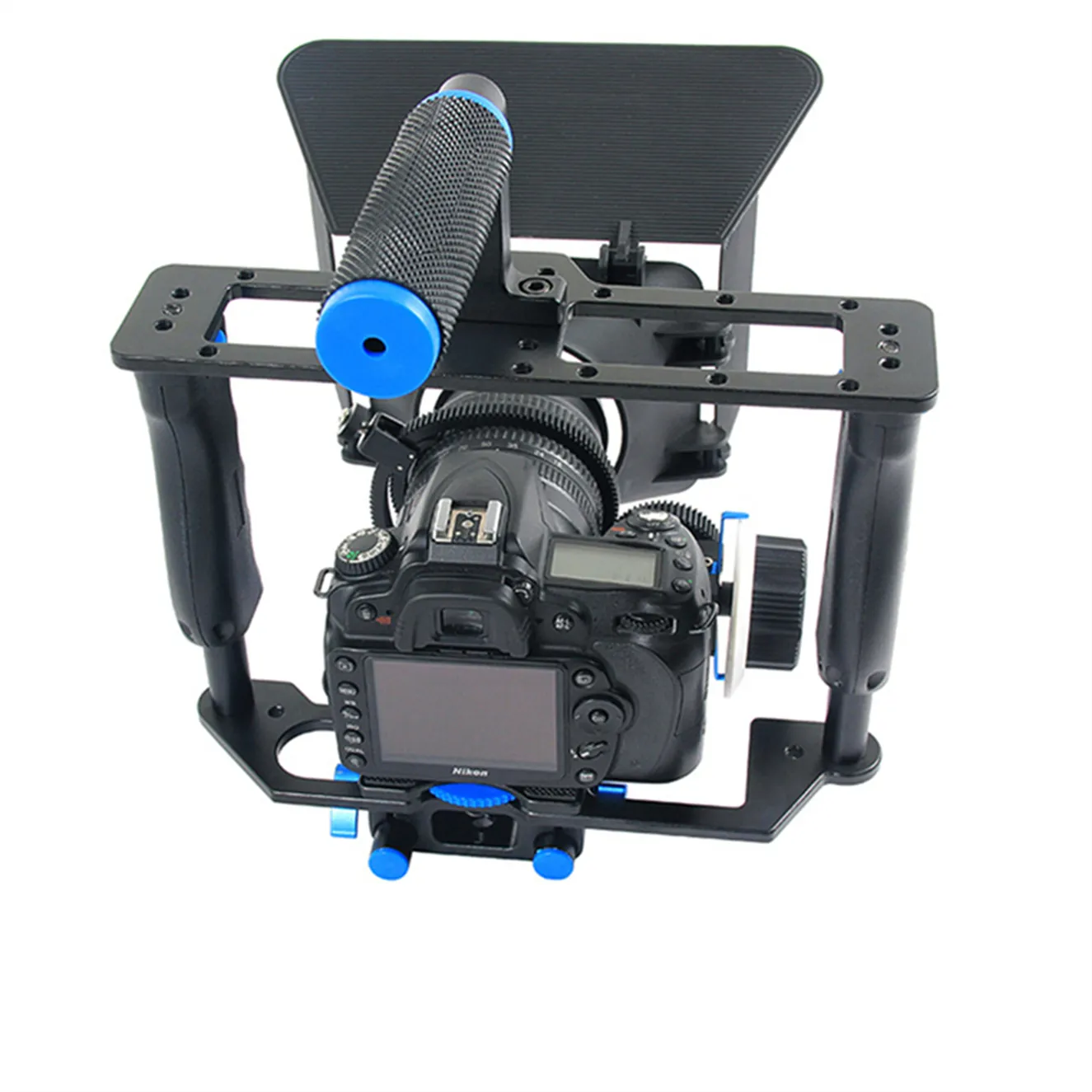 Supporto professionale DSLR rig supporto per videocamera stabilizzatore supporto gabbia/matte box/ follow focus per videocamera canon videocamera