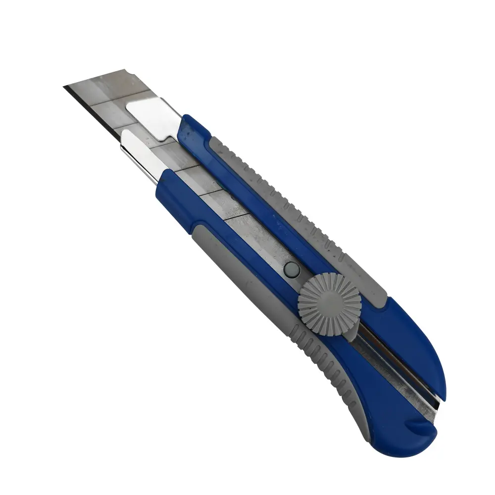 Taşınabilir konfor kavrama plastik saplı geri çekilebilir güvenlik maket bıçağı kesici