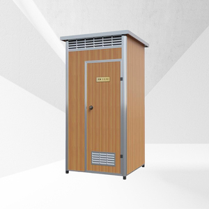 Tragbare Moderne Outdoor-Toilette aus Stahl, Mobile WC-Dusche für Apartment, Haus, Außenbereich, Büro, Praktisches Badezimmer, Portables WC - Product Image 3