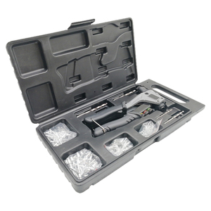 120PC mù đinh tán nặng 4 trong 1 Bộ súng đinh tán chuyên nghiệp tay duy nhất Hướng dẫn sử dụng đinh tán Súng kit công cụ đinh tán với 4 đầu đinh tán - Product Image 1
