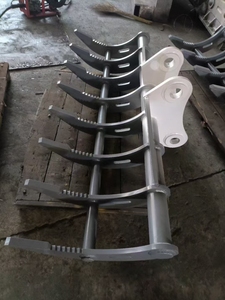 可定制迷你挖掘机倾斜耙小型建筑根和干草耙，用于土地清理条件新 - Product Image 6