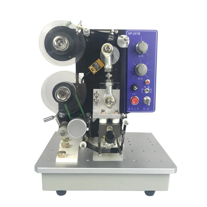 Máquina de impresión de fecha de cinta eléctrica, máquina de codificación de cinta de fecha de caducidad por lotes, a prueba de agua