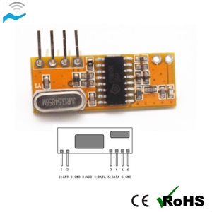 4-Pin-Empfänger 433 MHz RF superheterodyne Empfangs-Sender-Modulplatine - Product Image 3