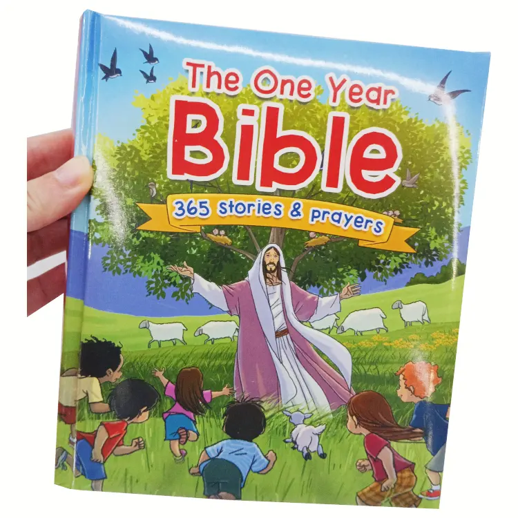 365 Bible Stories and Prayers hardcover book print for children