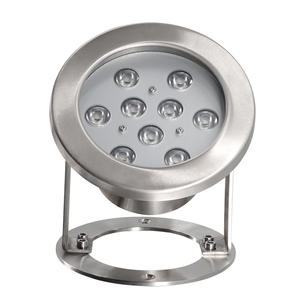 RGW RGBW 9W DMX สระว่ายน้ำไฟ Led ใต้น้ำสแตนเลส304 IP68ปรับได้24โวลต์สีเดียว RGB-DMX 145*155มม - Product Image 2