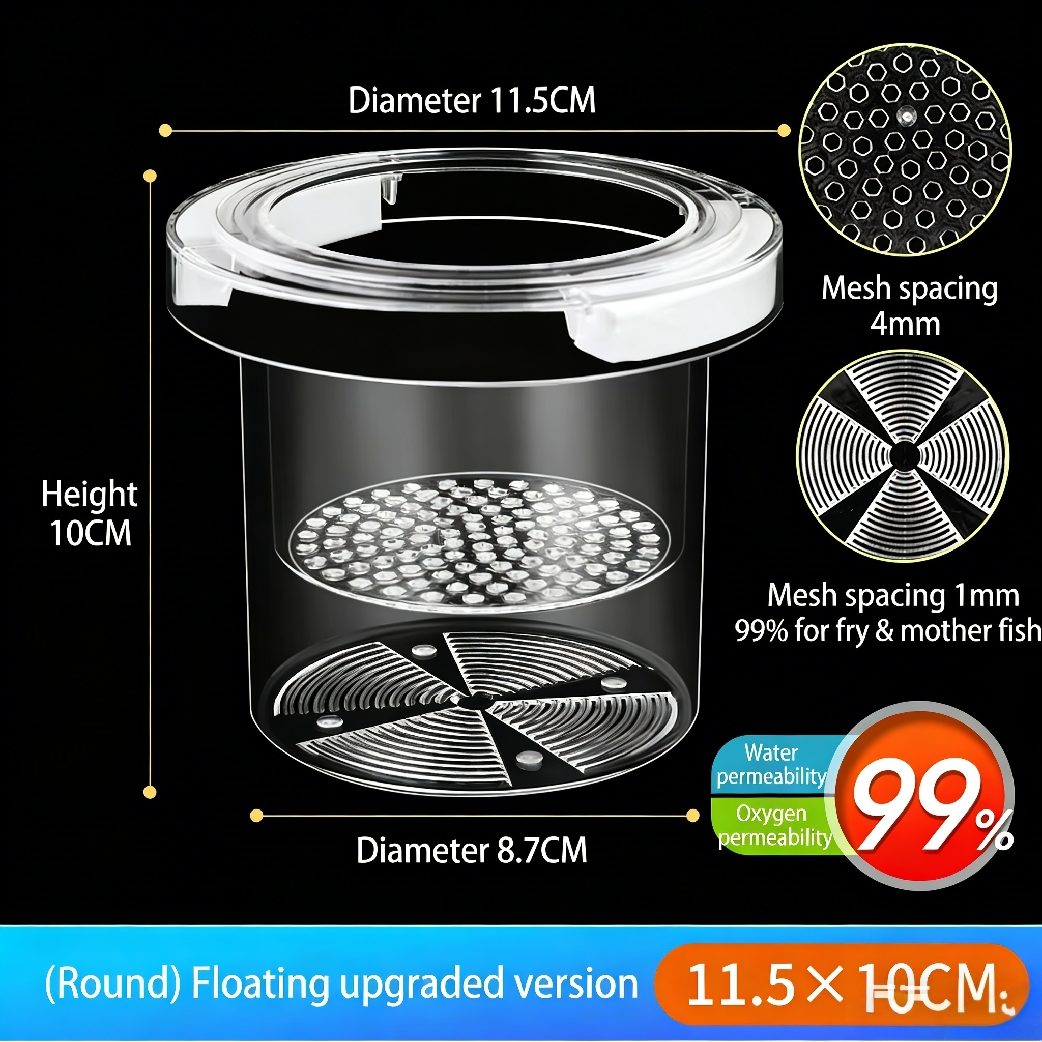 Transparent round (100pcs/ctn)