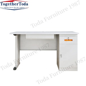Modern Office Furniture Studying Table <strong>Computer</strong> Desk Metal Office Table with Drawer Storage - Product Image 2