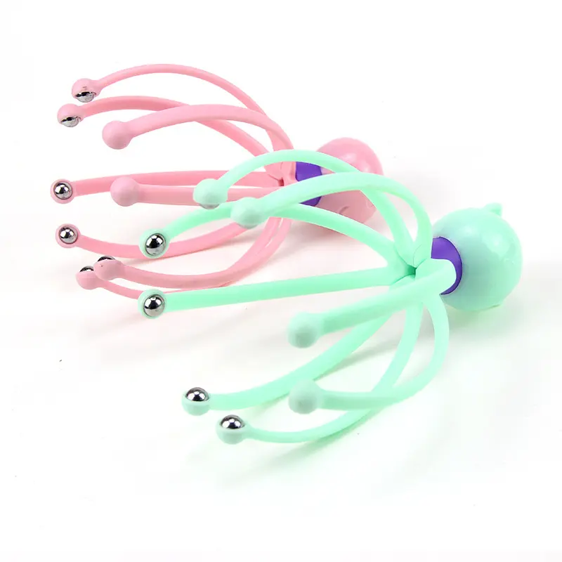 Ins-スタイルRelax Octopus Stainless Steel Beads Hand Head Massager
