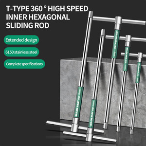 CRV yüksek hızlı çok aracı Hex Allen anahtarı 3 in 1 T veya L kolu oto tamir aracı sürgülü çubuk anahtarı 2mm 3mm 4mm 5mm 6mm 8mm 10mm - Product Image 2
