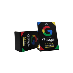 Custom PVC acrilico NFC Google Review Stand per QR Code Waterproof scheda di Feedback positivo Display ristorante Menu Social Media - Product Image 1