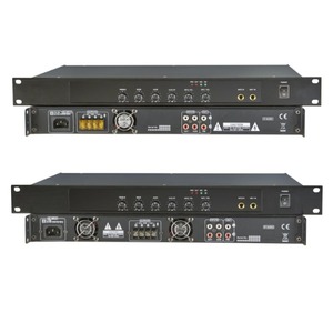 Nuevo amplificador de potencia Clase D 1u Amplificador mezclador digital con 2 entradas MIC y 2 entradas AUX - Product Image 4