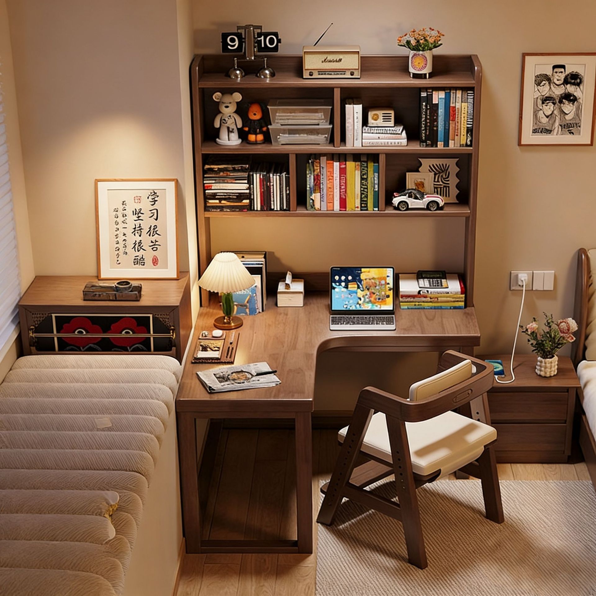 Single desk with chairA1