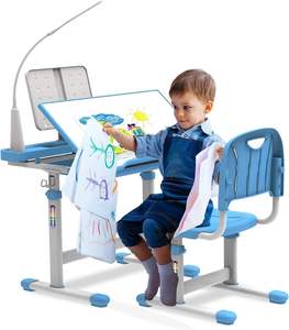 Functional Study Desk Pink Height Adjustable <strong>Best</strong> Selling <strong>Kids</strong> Writing Study <strong>Table</strong> Desk and Chair Set for <strong>Kid</strong> Children - Product Image 3