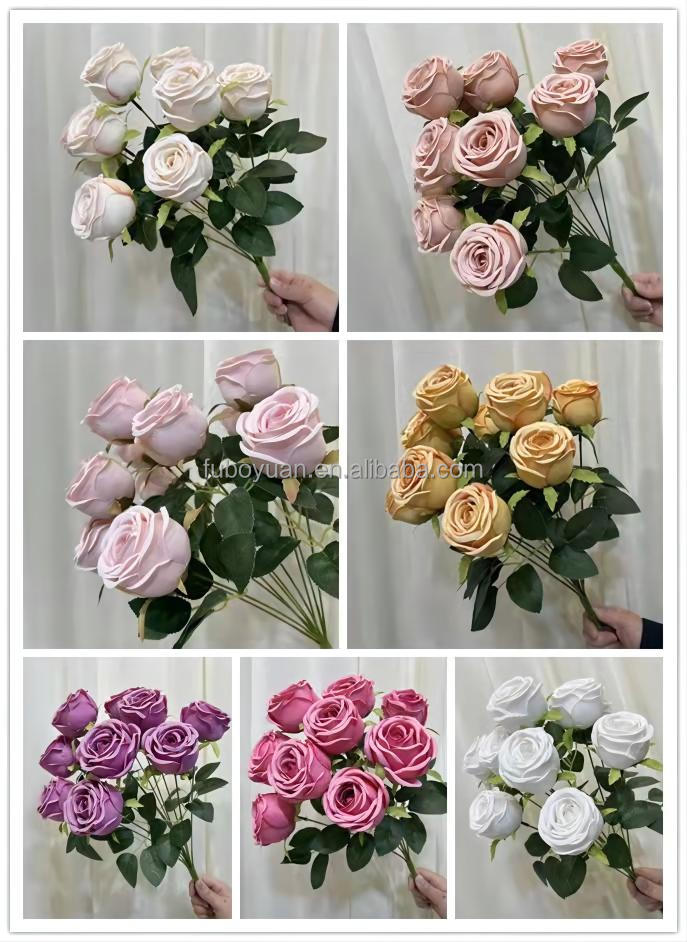 9# bouquet of 9 heads gem rose