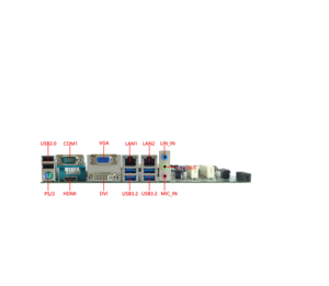Fabrika ATX anakart LGA 1151 Intel 8th gen H310C i7-8700 bağımsız CPU RS232/RS422/RS485 PCIE X16 DDR4-64GB 6 * COM 10 * USB - Product Image 2