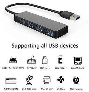 4 EM 1 Multi-Porta Tipo C HUB USB3.0 conversor แบบพกพา USB 3.0 4พอร์ต - Product Image 4