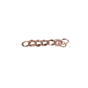Handmade Multifunctional and Strong Stud Shape 18k Gold Plated Brass <strong>Chain</strong> Bismarck <strong>Chain</strong> Double Link <strong>Chain</strong> - Product Image 2