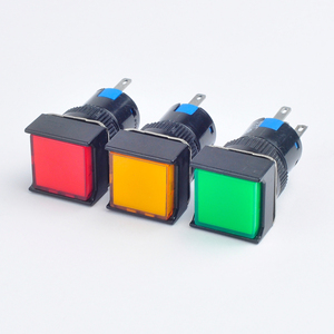 Su misura in plastica rettangolare rotondo interruttore a pulsante con testa quadrata garanzia di qualità Led momentanea plastica 16mm CE IP65 - Product Image 1