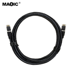 Cavo di rete intrecciato ad alta velocità da 40Gbps Cat 8 Ethernet cavo di rete Cat8 RJ45 schermato cavi LAN pesanti compatibili per Gaming PC - Product Image 3