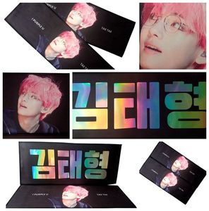 Yeni kumaş tezahürat sloganları afişler özel baskı kpop slogan yansıtıcı havlu - Product Image 3