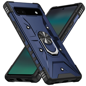 Stylish Armor Design Tough PC Phone Case for Google Pixel 6a Four-Corner for Airbag Protection Drop-Proof Mobile <strong>Cover</strong> - Product Image 2