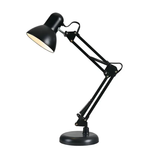 Moderne flexible Schreibtisch lampen Eisens tudie/Computer leuchten Lese lampe Langer Schwenk arm Schwarz/Weiß/Rot LED Home Decor Tisch lampe