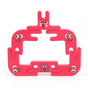 OEM Wooden Stacking Balance Toy Colorful Clip Shape IQ Logic Puzzle <strong>Pattern</strong> <strong>Building</strong> <strong>Block</strong> for Kids and Adults - Product Image 4